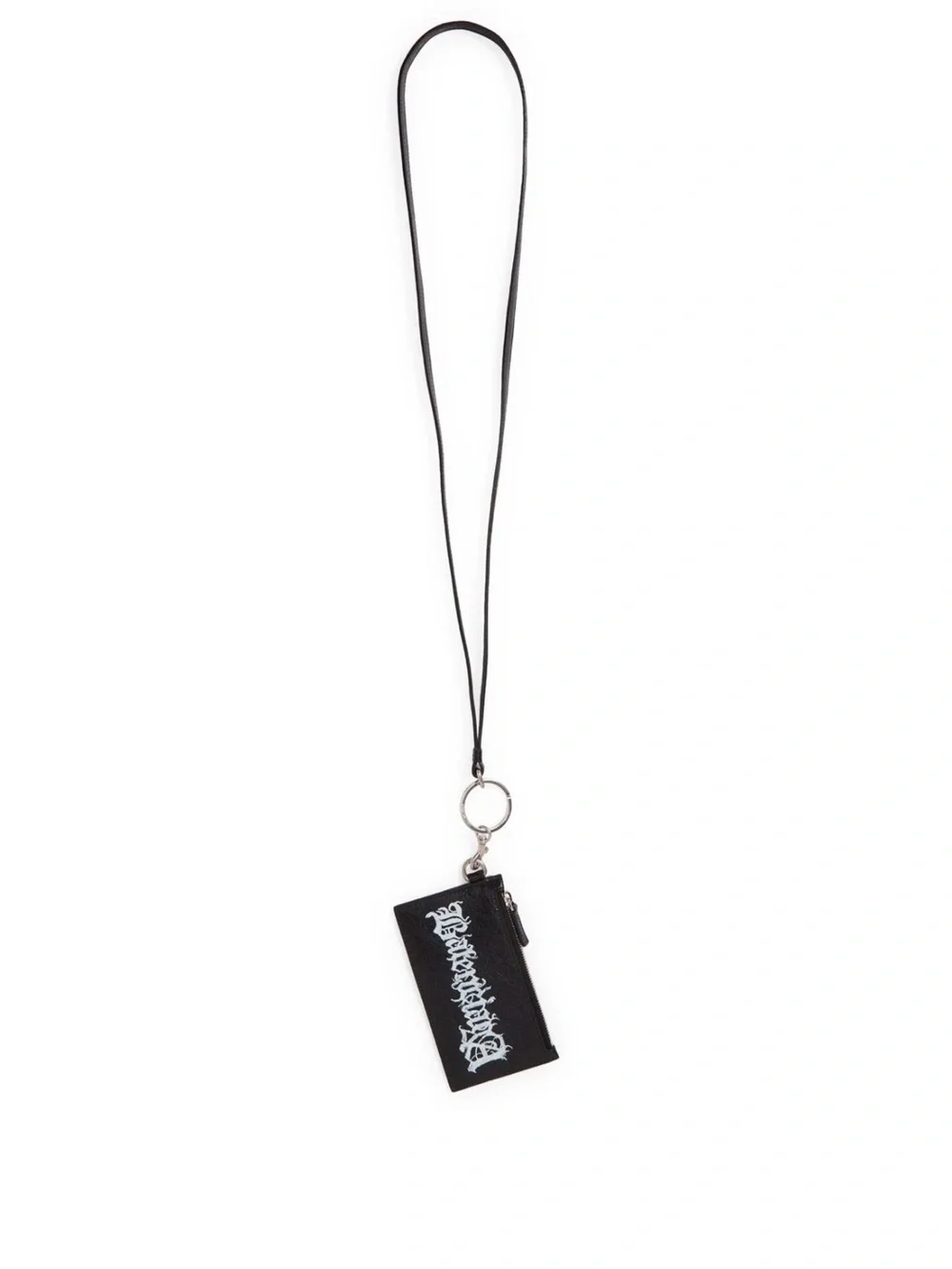 BALENCIAGA Sign Leather Laynard Card Case, Black. Original $475